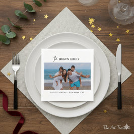 Modernes, Minimalistisches Foto mit benutzerdefini Serviette