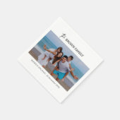 Modernes, Minimalistisches Foto mit benutzerdefini Serviette (Ecke)