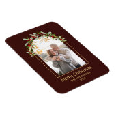 Modernes Minimalistisches Foto mit Blumenstrauß Magnet (Rechte Seite)