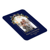 Modernes Minimalistisches Foto mit Blumenstrauß Magnet (Rechte Seite)