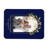 Modernes Minimalistisches Foto mit Blumenstrauß Magnet (Horizontal)