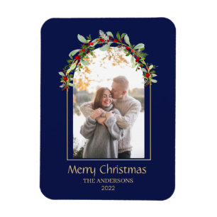 Modernes Minimalistisches Foto mit Blumenstrauß Magnet