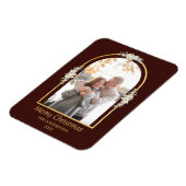 Modernes Minimalistisches Foto mit Blumenstrauß Magnet (Linke Seite)