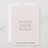 Modernes, Minimalistisches Foto mit Save the Date (Rückseite)
