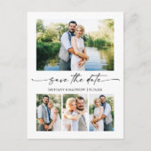 Modernes Minimalistisches Foto mit Skript 4 Save t Postkarte (Vorderseite)