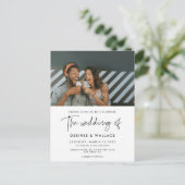 Modernes, minimalistisches Foto Postkarte (Stehend Vorderseite)