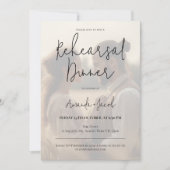 Modernes Minimalistisches Foto Probe Dinner Einladung (Vorderseite)