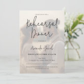 Modernes Minimalistisches Foto Probe Dinner Einladung (Stehend Vorderseite)