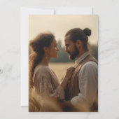 Modernes Minimalistisches Foto Probe Dinner Einladung (Rückseite)