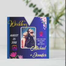 Modernes Minimalistisches Foto QR Code Hochzeit