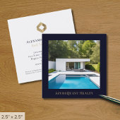 Modernes Minimalistisches Foto Quadratische Visitenkarte