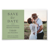 Modernes, minimalistisches Foto Salbei Hochzeit re (Vorne)