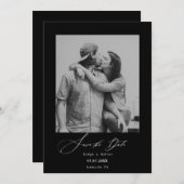 Modernes Minimalistisches Foto Save the Date (Vorne/Hinten)