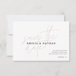 Modernes Minimalistisches Foto Save the Date