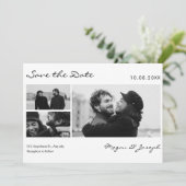 Modernes, minimalistisches Foto Save The Date (Stehend Vorderseite)