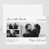 Modernes, minimalistisches Foto Save The Date (Vorne/Hinten)