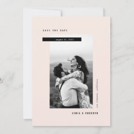 Modernes Minimalistisches Foto Save The Date