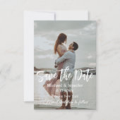 modernes, minimalistisches Foto Save The Date (Vorderseite)