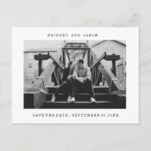 Modernes MINIMALISTISCHES Foto SAVE THE DATE