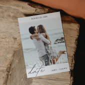 Modernes Minimalistisches Foto Save the Date Einladung
