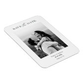Modernes Minimalistisches Foto Save the Date Magnet (Rechte Seite)
