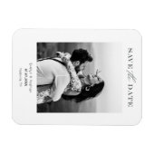 Modernes Minimalistisches Foto Save the Date Magnet (Horizontal)