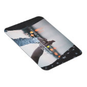 Modernes Minimalistisches Foto Save the Date Magnet (Rechte Seite)