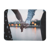 Modernes Minimalistisches Foto Save the Date Magnet (Horizontal)