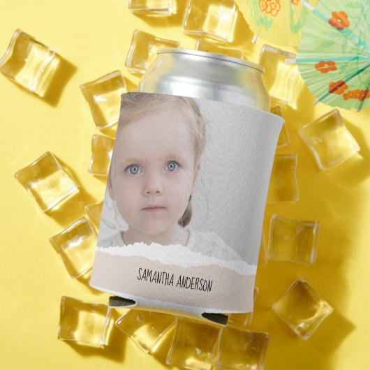 Modernes Minimalistisches Foto und personalisierte Dosenkühler (In Situ Sommer)