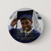 Modernes Minimalistisches Foto und Skript Button (Vorderseite)