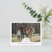 Modernes Minimalistisches Foto Weihnachten (Stehend Vorderseite)