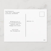 Modernes Minimalistisches Foto Weihnachten (Rückseite)