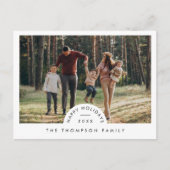 Modernes Minimalistisches Foto Weihnachten (Vorderseite)