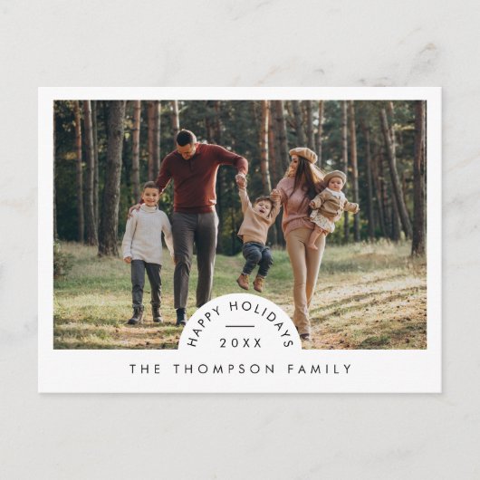 Modernes Minimalistisches Foto Weihnachten (Vorderseite)