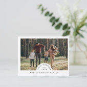 Modernes Minimalistisches Foto Weihnachten (Stehend Vorderseite)