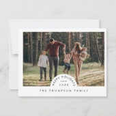 Modernes Minimalistisches Foto Weihnachten (Vorderseite)