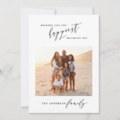 Modernes, minimalistisches Foto Weihnachten (Vorderseite)