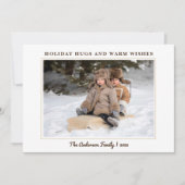 Modernes Minimalistisches Foto Weihnachten (Vorderseite)