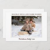 Modernes Minimalistisches Foto Weihnachten (Vorne/Hinten)