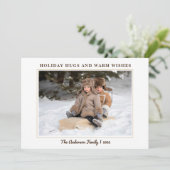 Modernes Minimalistisches Foto Weihnachten (Stehend Vorderseite)