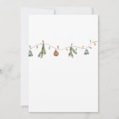 Modernes Minimalistisches Foto Weihnachten Elegant (Rückseite)