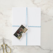 Modernes Minimalistisches Foto Weihnachten Geschenkanhänger (Mit Garn)