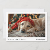 Modernes Minimalistisches Funny Happy Weihnachten (Vorderseite)