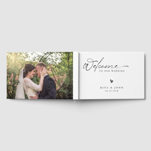 Modernes Minimalistisches Gästebuch (Voll)