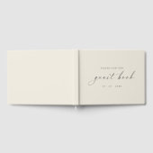 Modernes Minimalistisches Gästebuch für Hochzeiten (Voll)
