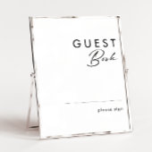 Modernes Minimalistisches Gästebuchzeichen Poster