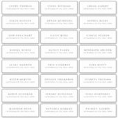 Modernes, minimalistisches Gästeschild Aufkleber (Vorderseite)