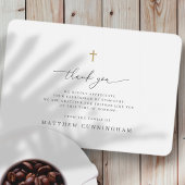 Modernes Minimalistisches Gedächtniskreuz Dankeskarte