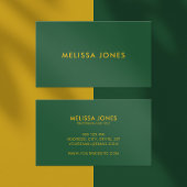 Modernes Minimalistisches Gelb Beruflich Visitenkarte