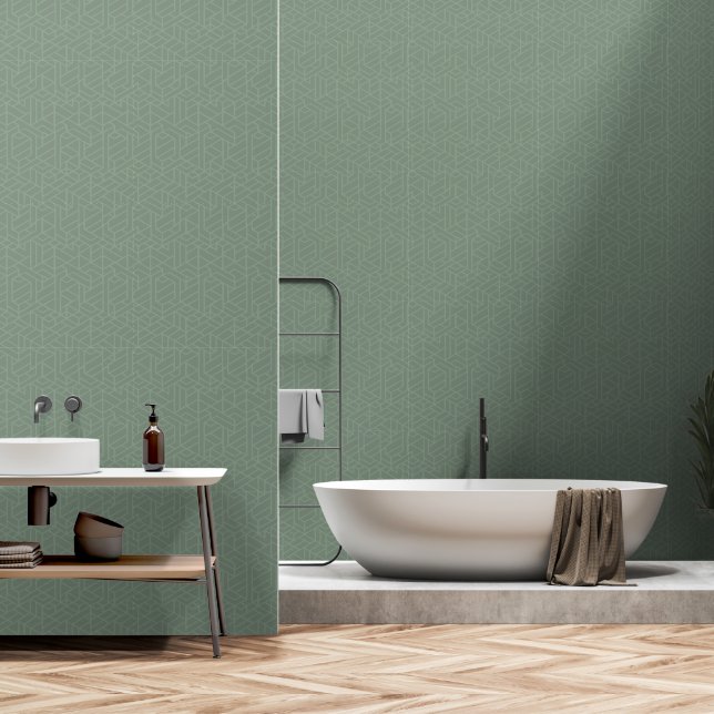 Modernes Minimalistisches geometrisches Tapete (Badezimmer)